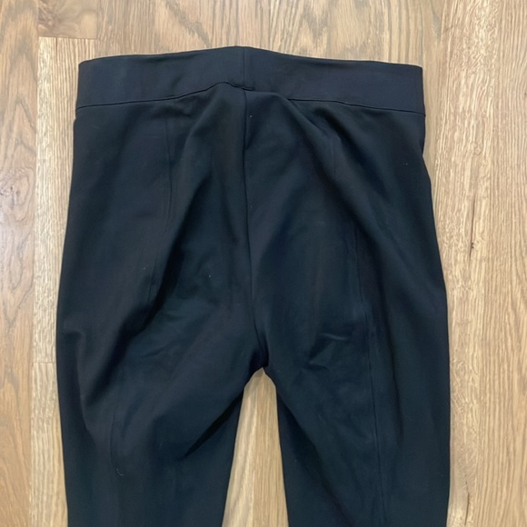 Vince Women’s Black Neutral Viscose Nylon Stretch Pull On Straight Leg Pants - Picture 4 of 6